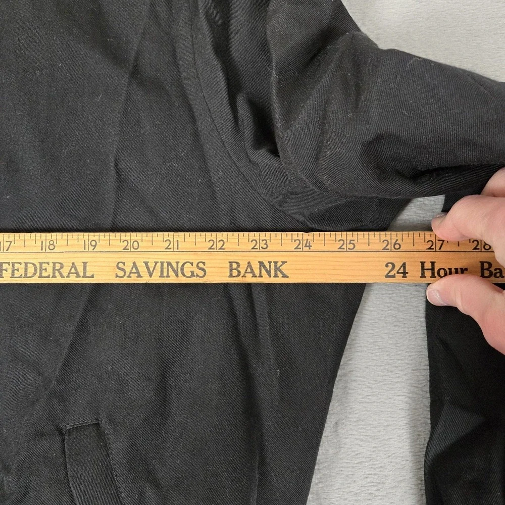 Neptune Garment Co Jacket Mens 44 Long‎ Wool Polyester Blend Black Army Officer